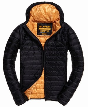 Superdry Core Down Férfi Kabát Fekete | HRAVP4513